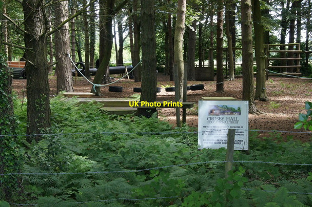 Photo 6"x4" Play equipment, Crosby Hall Little Crosby c2015