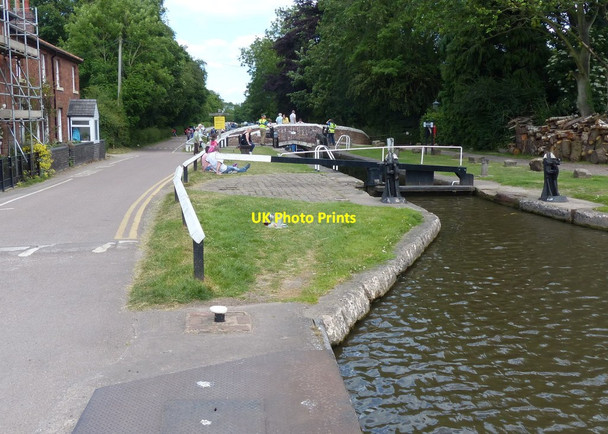 Photo 6"x4" Junction Lock No 17 at Fradley Junction Fradley Junction c2015
