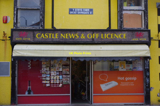 Photo 6"x4" Castle News and Off Licence Aberystwyth c2015