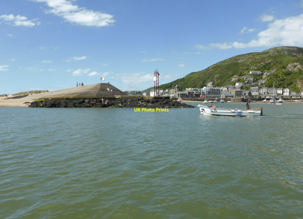 Photo 6"x4" Breakwater and Ferry boat Barmouth\/Abermaw c2015