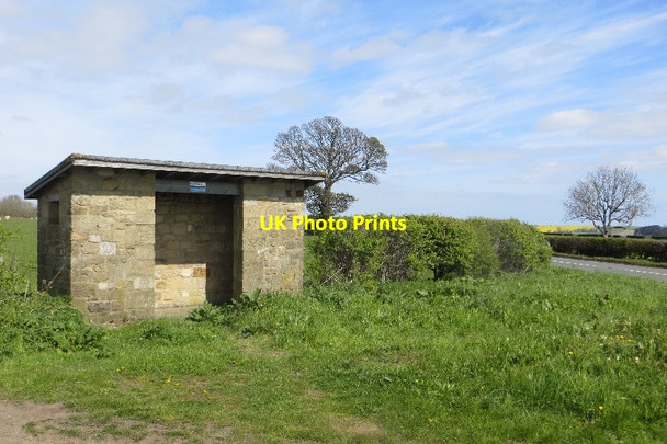 Photo 6"x4" Bus stop, Buston Alnmouth c2015