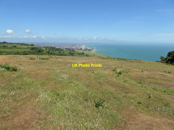 Photo 6"x4" A distant view of Eastbourne Meads\/TV6097 c2015