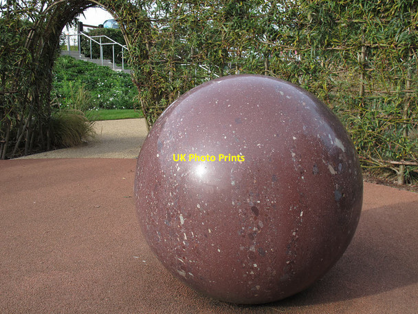 Photo 6"x4" Spherical boulder in the Olympic Park Stratford\/TQ3884 c2014