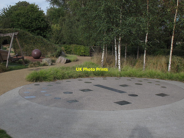 Photo 6"x4" Silver sundial in the Olympic Park Stratford\/TQ3884 c2014