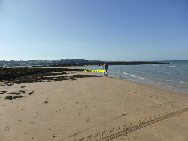 Photo 6"x4" The rocks of Craig Dwlban at Trwyn Dwlban Red Wharf Bay c2014