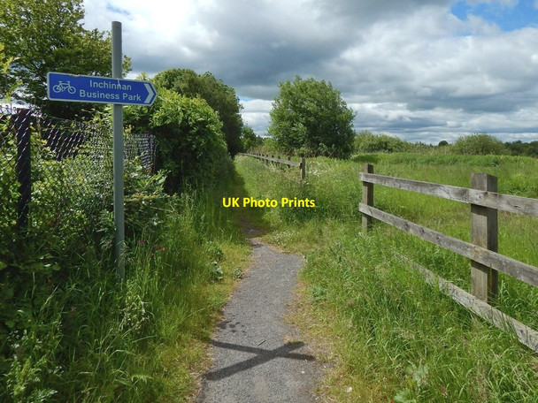 Photo 6"x4" Path to nature reserve and business park Paisley c2015