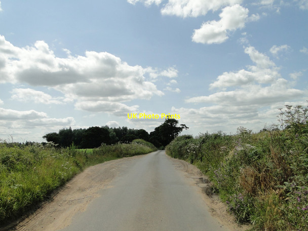 Photo 6"x4" Passing Place on narrow un-named road at Horstead Little Hautbois c2015
