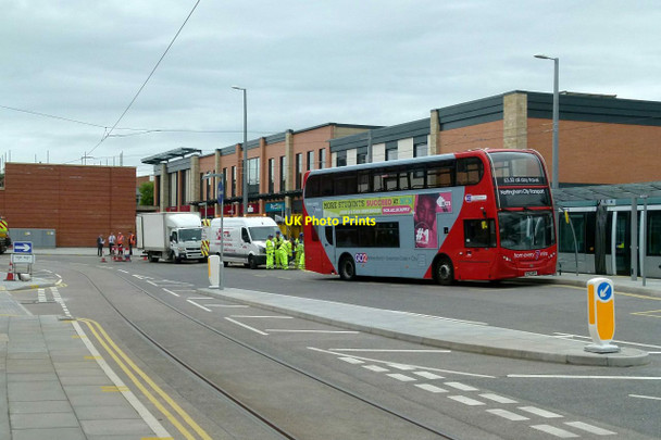 Photo 6"x4" Bus at Beeston Interchange Beeston\/SK5236 c2015