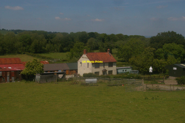 Photo 6"x4" Cefn, near Welshpool: Lower Cefn and Severn valley, from the train Cefn\/SJ2610 c2015