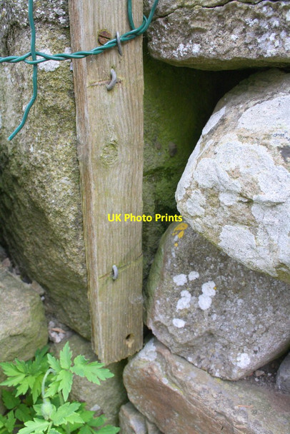 Photo 6"x4" Partly obscured benchmark on 'South View' New Houses\/SD8073 c2015