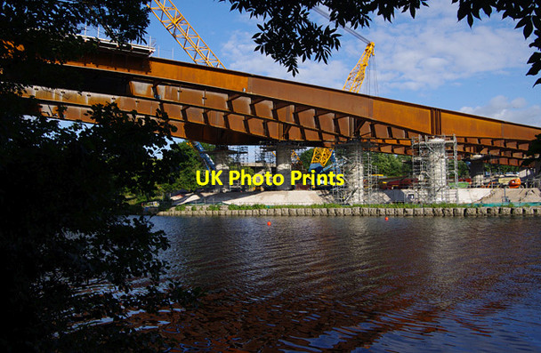 Photo 6"x4" Lune West Bridge under construction Halton\/SD5064 c2015