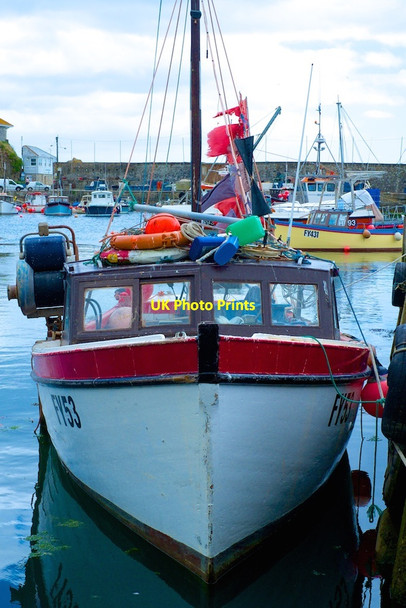 Photo 6"x4" FY53 Mevagissey Inner Harbour Mevagissey c2015