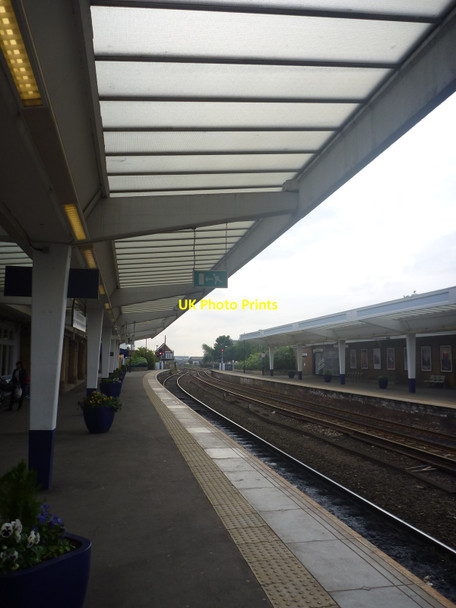 Photo 6"x4" Middlesbrough Architecture : Platform Canopy At Middlesbrough Station Middlesbrough c2015