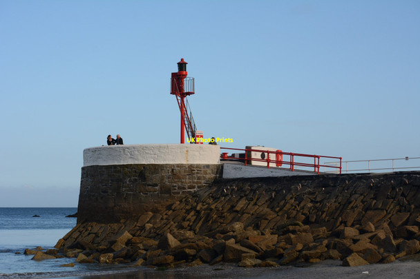 Photo 6"x4" Banjo pier from the beach Looe c2015