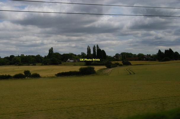 Photo 6"x4" View towards Great Wymondley from the railway Hitchin c2015