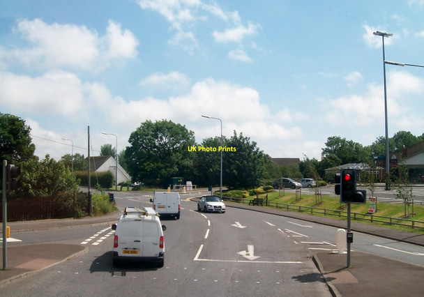 Photo 6"x4" Church Road, Carryduff, at its junction with the A24 Carryduff c2015