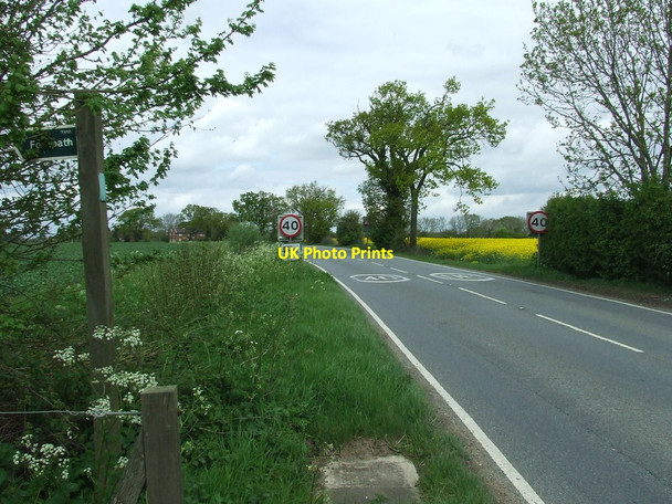 Photo 6"x4" The A144 Ilketshall St Lawrence c2015