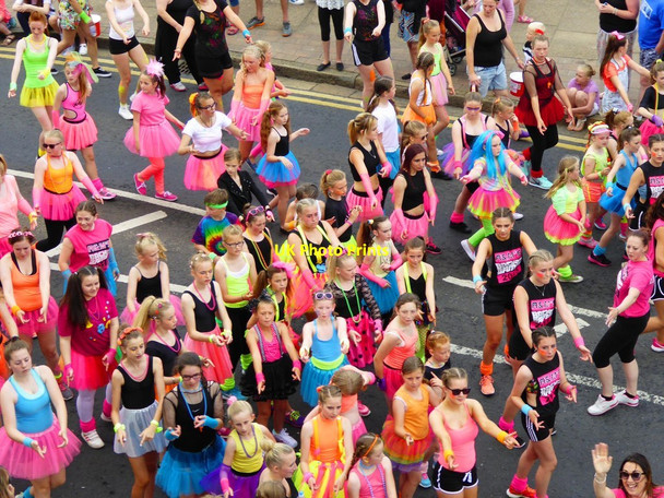 Photo 6"x4" Fluorescent colours on parade Cleethorpes c2015