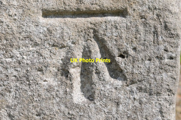 Photo 6"x4" OS cut mark, Upper Sapey church Upper Sapey c2015
