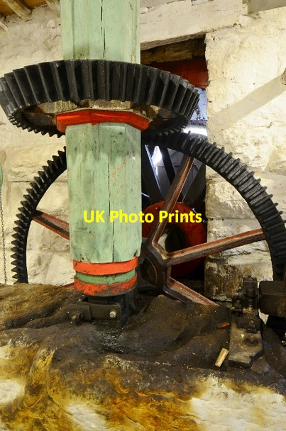 Photo 6"x4" Heron Mill - pit gearing Beetham\/SD4979 c2015