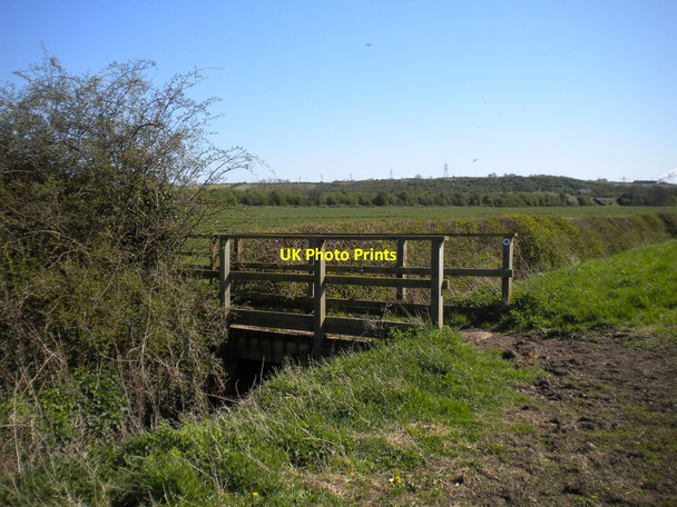 Photo 6"x4" Bridge over drain on Gotham Moor Bunny Hill\/SK5728 c2015