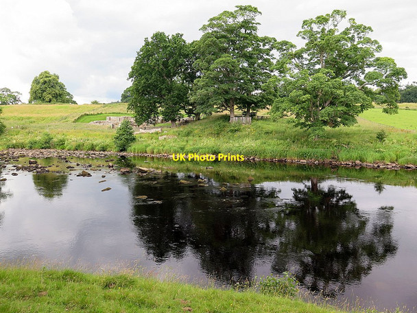 Photo 6"x4" River North Tyne from Chesters Roman Bridge Chollerford c2015