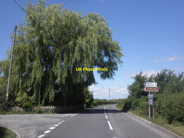 Photo 6"x4" Turning for Lympsham Eastertown\/ST3454 c2015