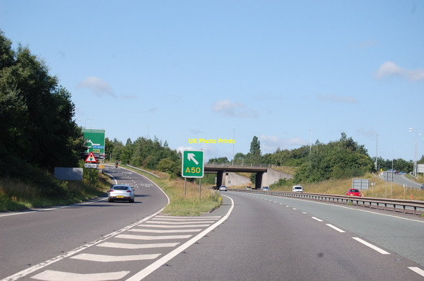 Photo 6"x4" A46 junction for A50 Anstey\/SK5408 c2015