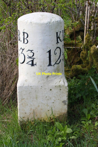 Photo 6"x4" Milestone beside the B6257 south of Beck Foot Beck Foot\/SD6196 c2015