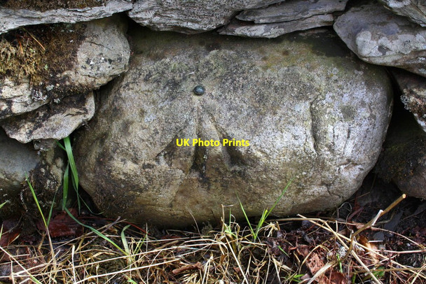 Photo 6"x4" Benchmark on wall stone on NE side of B6257 Beck Foot\/SD6196 c2015