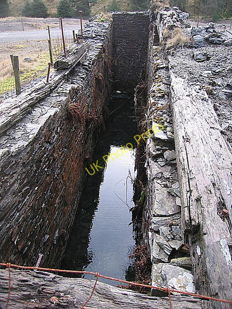 Photo 6"x4" Wheelpit at Esgair Fraith mine Esgair Fraith\/SN7491 c2009