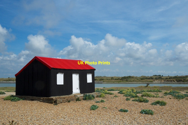 Photo 6"x4" Rye Harbour The Black shed with red roof Rye Harbour c2015