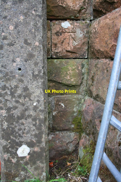 Photo 6"x4" Benchmark on railway bridge at Davy Bank Beck Foot\/SD6196 c2015