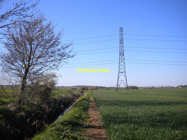 Photo 6"x4" Pylon on Ruddington Moor Brook Hill\/SK5633 c2015