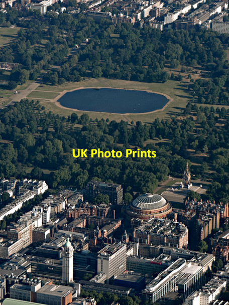 Photo 6"x4" The Royal Albert Hall from the air Kensington\/TQ2579 c2015