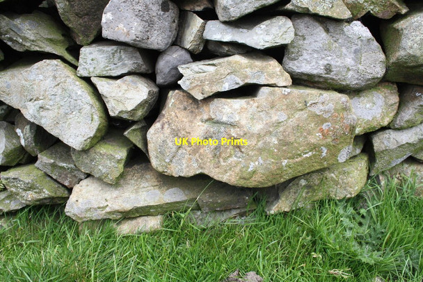 Photo 6"x4" Benchmark on wall on north side Little Catrigg Pasture Stainforth\/SD8267 c2015