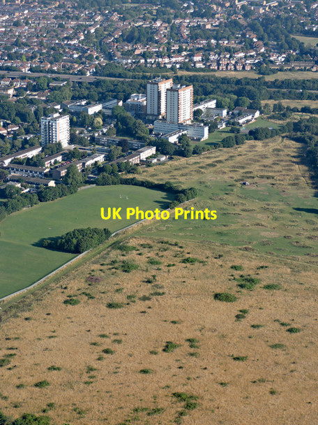 Photo 6"x4" Osterley Fields from the air Hounslow c2015