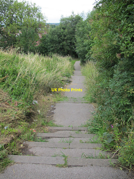 Photo 6"x4" Steps from Aston Grove to Musgrave Bank Hill Top\/SE2534 c2015