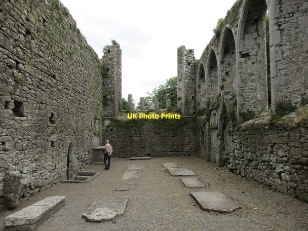 Photo 6"x4" The interior of the  choir of the Dominican Priory Lorrha c2015