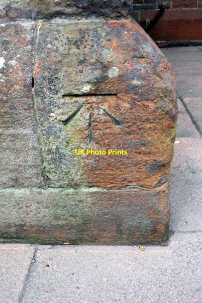 Photo 6"x4" Benchmark on Penrith Station Penrith c2015