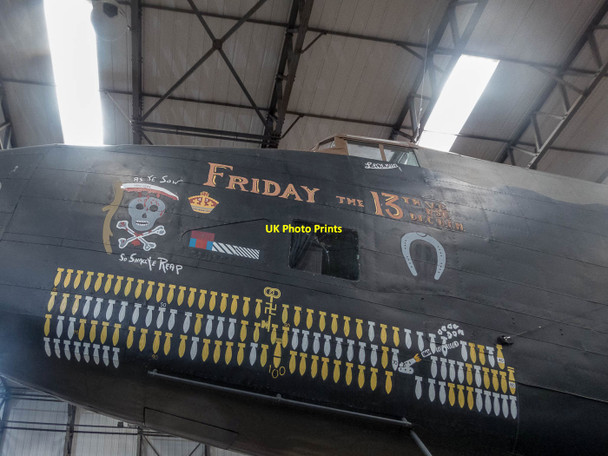 Photo 6"x4" Handley Page Halifax, Friday the 13th, Yorkshire Air Museum Elvington\/SE7047 c2015