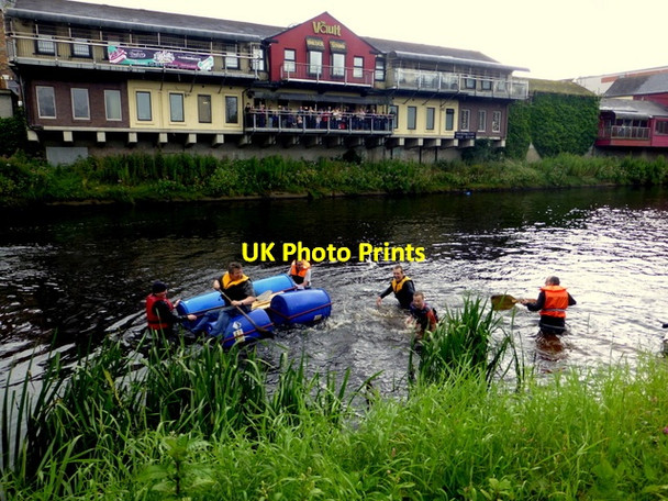 Photo 6"x4" Taking to the water, Omagh Raft Race Omagh c2015