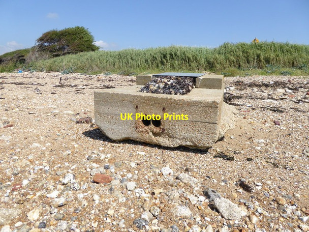 Photo 6"x4" Outfall on western beach of Thorney Island West Thorney c2015