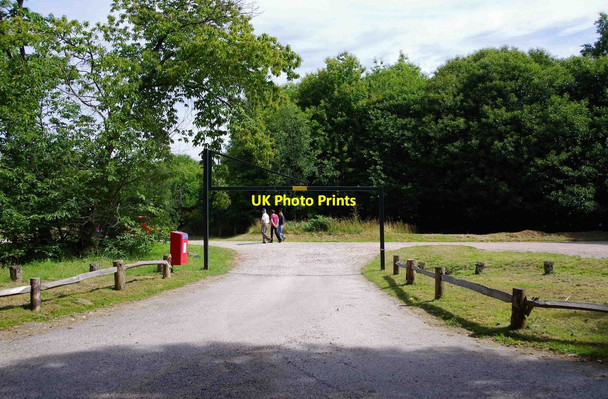 Photo 6"x4" Entrance to King's Wood Car Park, near Challock, Kent Boughton Aluph c2015
