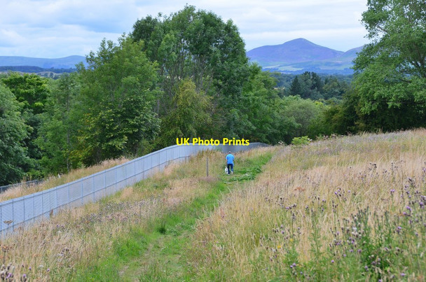 Photo 6"x4" Path by the railway, Gorebridge Arniston\/NT3461 c2015