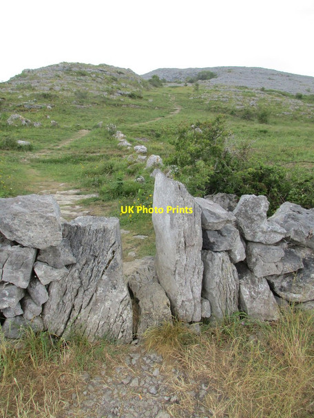 Photo 6"x4" Gap in the wall and path to the Holy Well Ballyvelaghan c2015