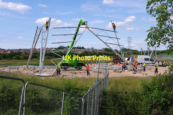 Photo 6"x4" Middleton sub-station under construction Heysham c2015