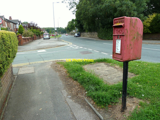 Photo 6"x4" GR Postbox at junction of Pemberton Road and Tan House Lane Billinge c2015