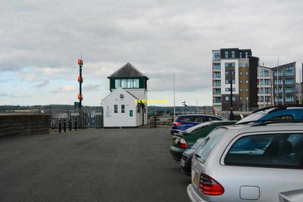 Photo 6"x4" Caernarfon harbour arm Caernarfon c2015