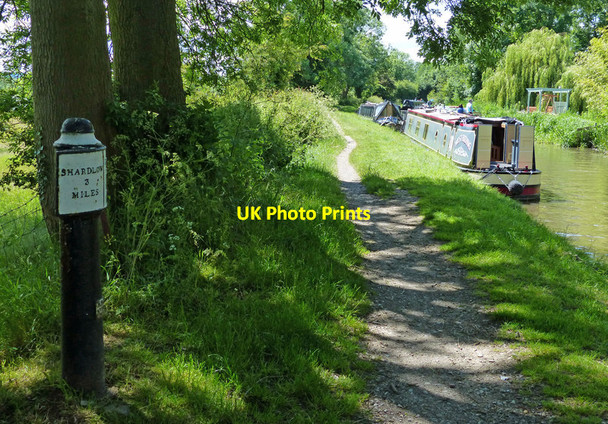 Photo 6"x4" Trent & Mersey Canal Milepost near Weston-on-Trent King's Mills\/SK4127 c2015